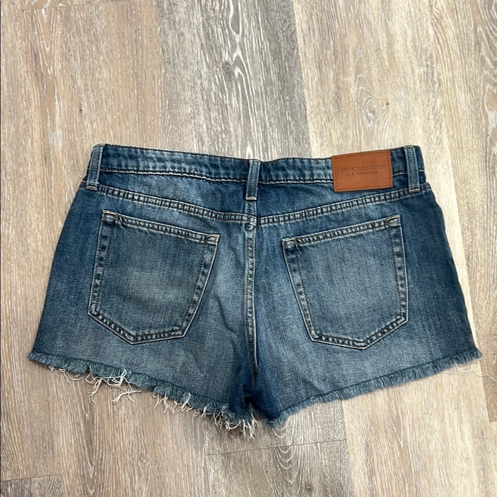 Lucky Brand Women's Dark Blue Jean Shorts - Picture 3 of 3